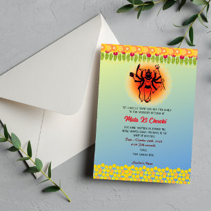 Mata Ki Chowki Goddess Durga Jagrata Invitation