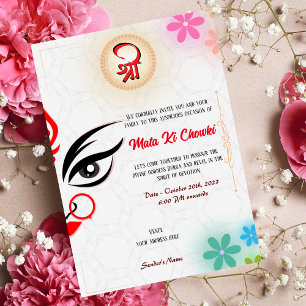 Mata Ki Chowki Goddess Durga Jagrata Invitation