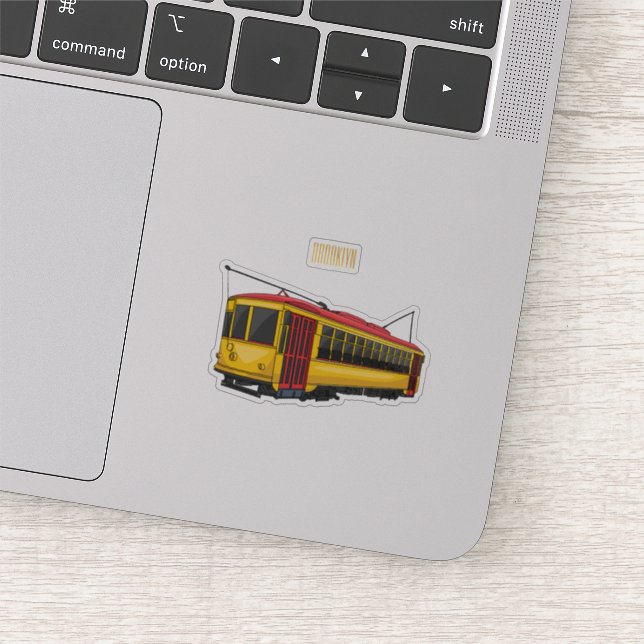 Mata trolley cartoon illustration  (Detail)