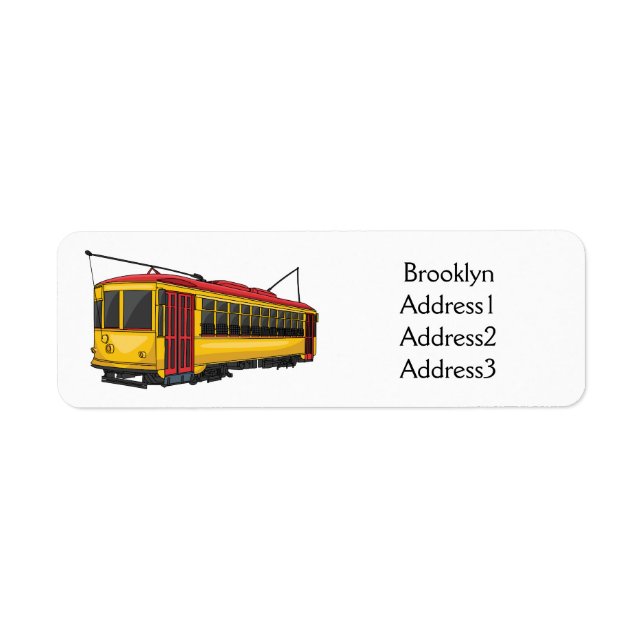 Mata trolley cartoon illustration  (Front)