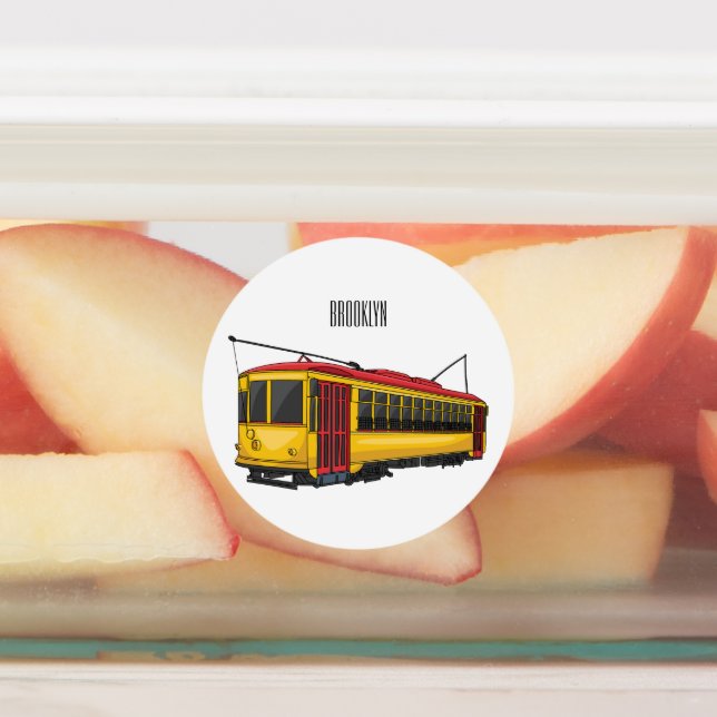 Mata trolley cartoon illustration (Affixed)