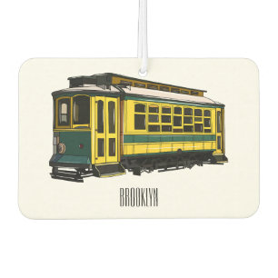Mata trolley cartoon illustration car air freshener
