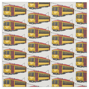 Mata trolley cartoon illustration  fabric