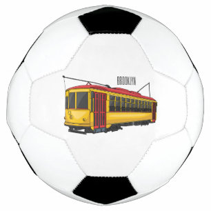 Mata trolley cartoon illustration football