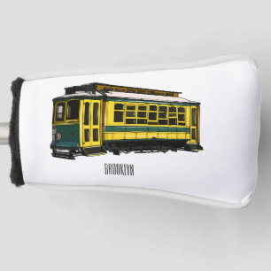 Mata trolley cartoon illustration golf head cover