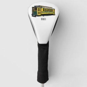Mata trolley cartoon illustration golf head cover