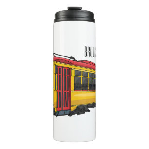 Mata trolley cartoon illustration thermal tumbler