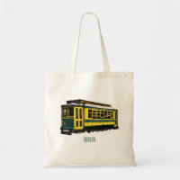 Mata trolley cartoon illustration