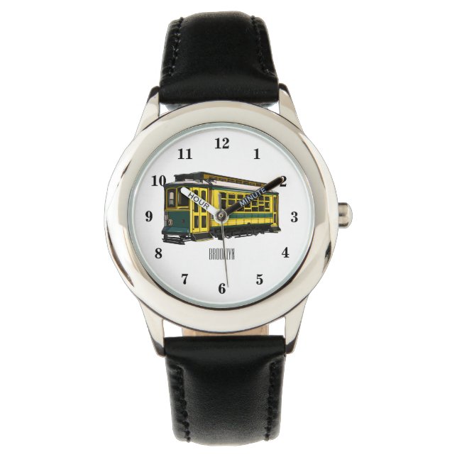Mata trolley cartoon illustration watch (Front)