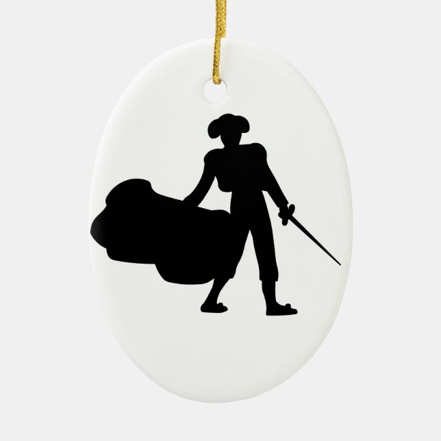 Matador Ceramic Tree Decoration (Front)