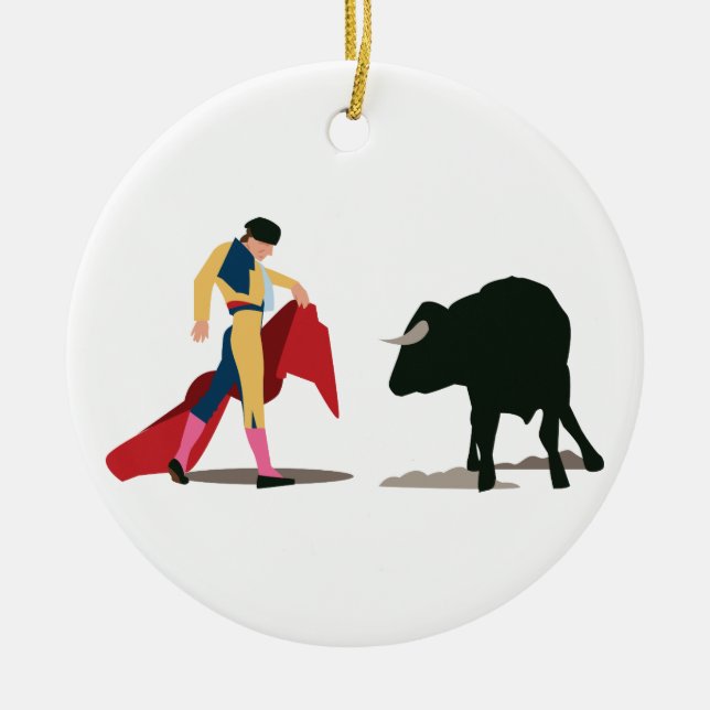 Matador Ceramic Tree Decoration (Front)