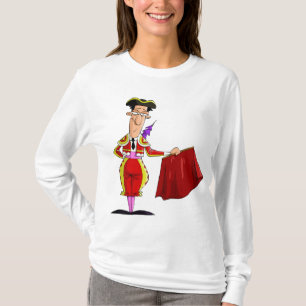 Matador with Red Cape Spanish Bullfighter T-Shirt