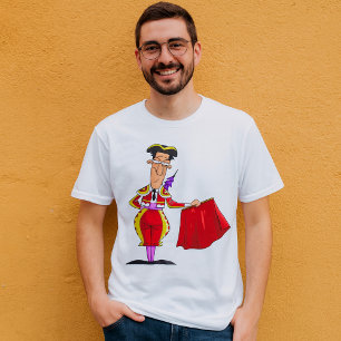 Matador with Red Cape Spanish Bullfighter T-Shirt