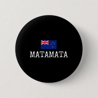 Matamata New Zealand Souvenir Aotearoa Women Men 6 Cm Round Badge