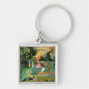 Matamoe or, Landscape with Peacocks, 1892 Key Ring