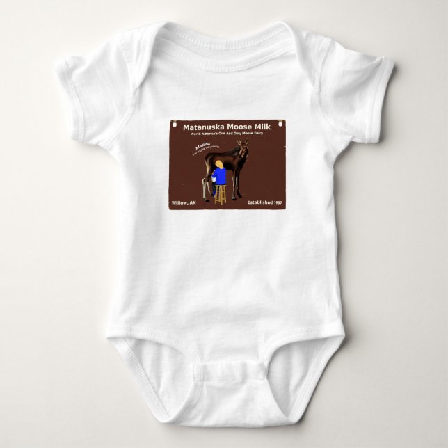 Matanuska Moose Milk Baby Bodysuit (Front)