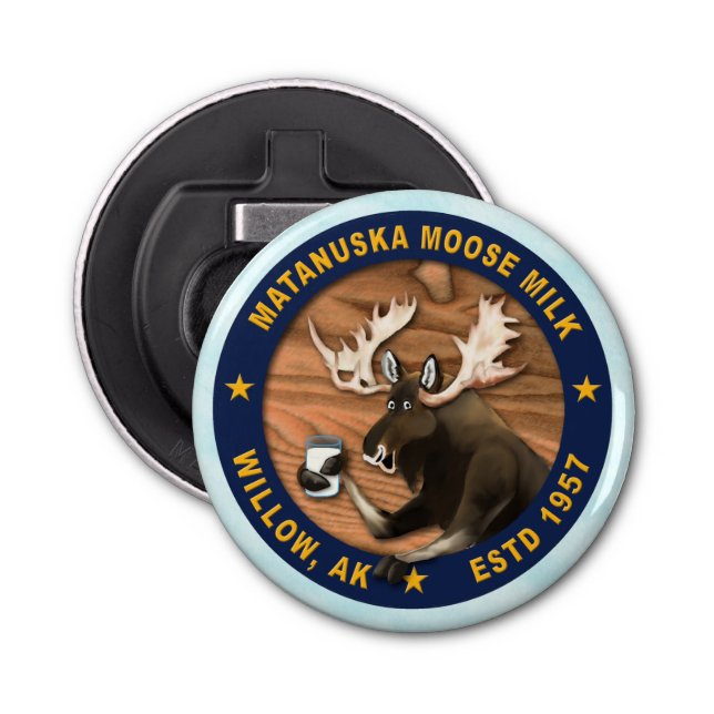 Matanuska Moose Milk Bottle Opener (Front)
