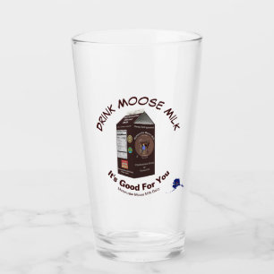 Matanuska Moose Milk Glass