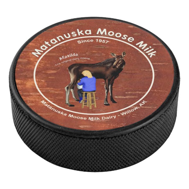 Matanuska Moose Milk Hockey Puck (3/4)