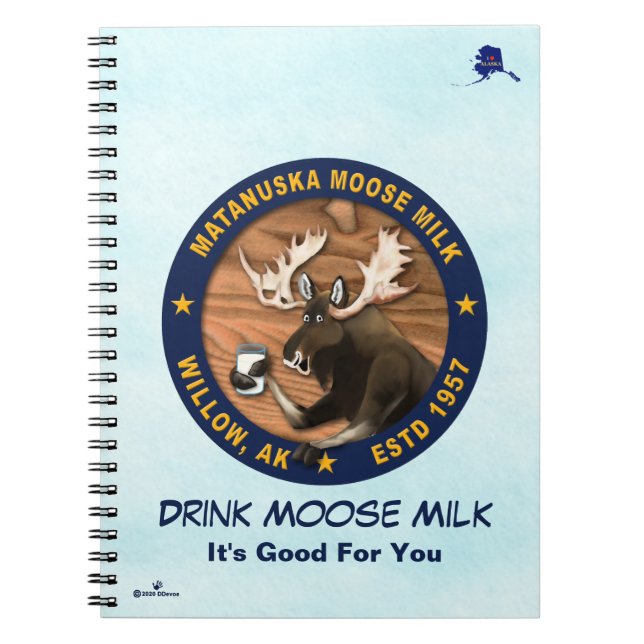 Matanuska Moose Milk Notebook (Front)