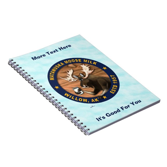 Matanuska Moose Milk Notebook (Right Side)
