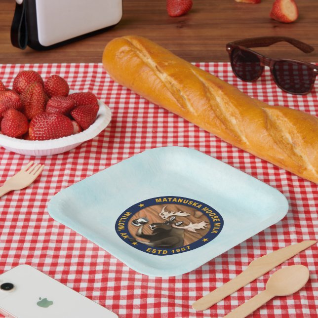 Matanuska Moose Milk Paper Plate (Picnic)
