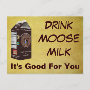 Matanuska Moose Milk Postcard