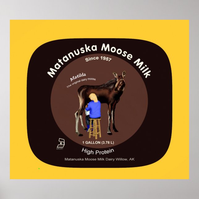 Matanuska Moose Milk Poster (Front)