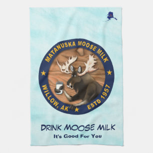 Matanuska Moose Milk Tea Towel