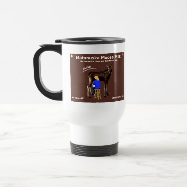 Matanuska Moose Milk Travel Mug (Left)