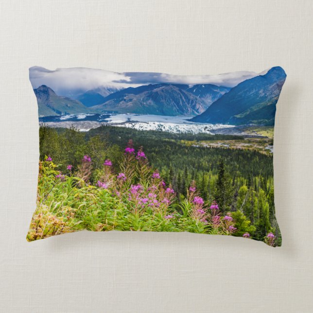 Matanuska Valley, Southcentral Alaska Decorative Cushion (Back)