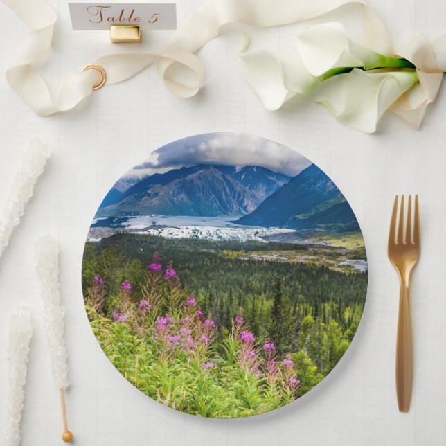 Matanuska Valley, Southcentral Alaska Paper Plate (Wedding)