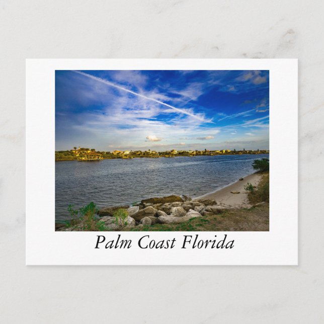 Matanzas River at Palm Coast Florida Postcard (Front)