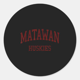 Matawan Regional High School Hs Aberdeen Nj Retro  Classic Round Sticker