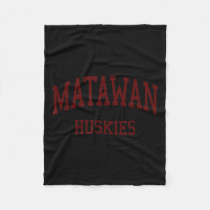 Matawan Regional High School Hs Aberdeen Nj Retro Fleece Blanket