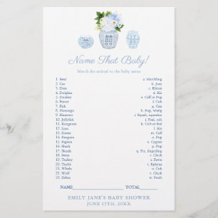 Match Baby Animal With Mum Classy Shower Game Card