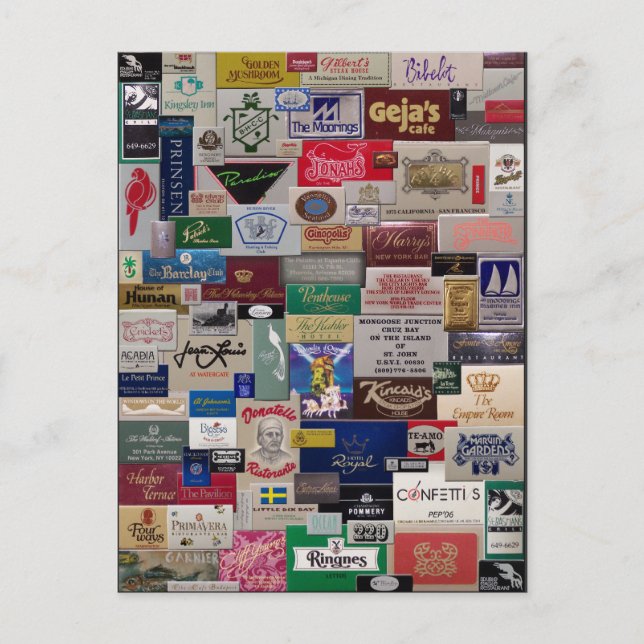 Match Books Postcard (Front)