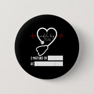 Match Day 2026 Future Doctor Physician Residency F 6 Cm Round Badge