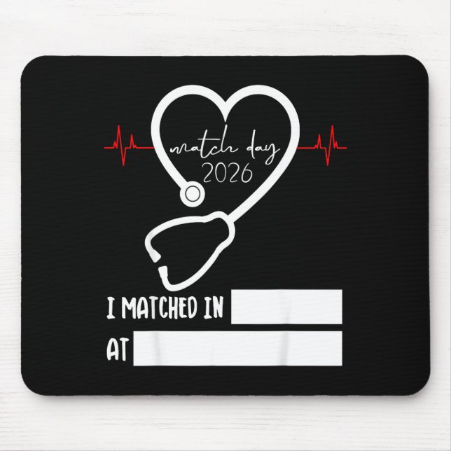 Match Day 2026 Future Doctor Physician Residency F Mouse Mat (Front)