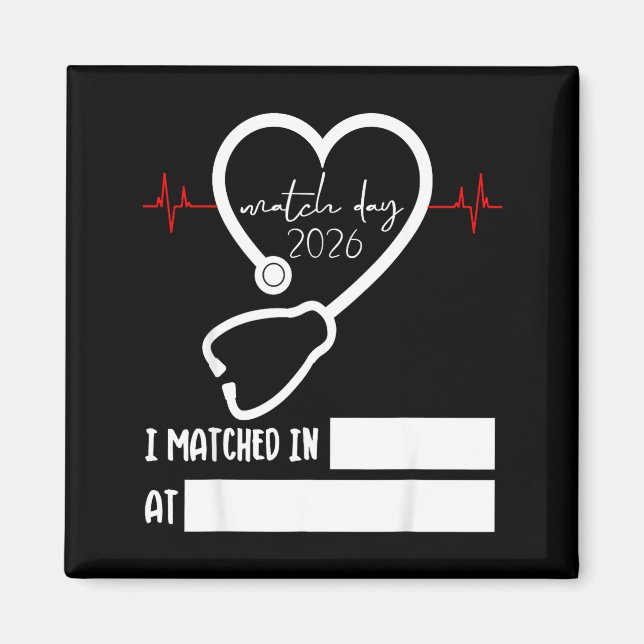 Match Day 2026 Future Doctor Physician Residency Magnet (Front)
