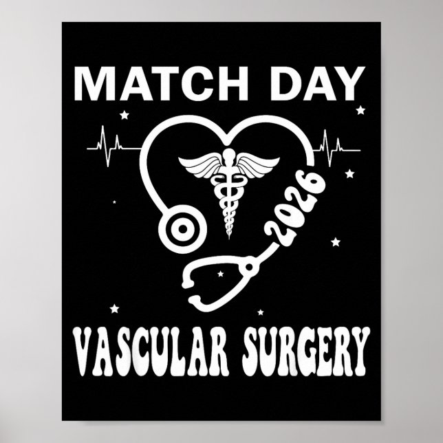 Match Day 2026 Vascular Surgery Residency Future Poster (Front)