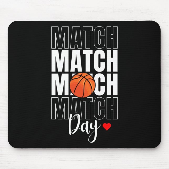 Match Day Basketball Active  Mouse Mat (Front)