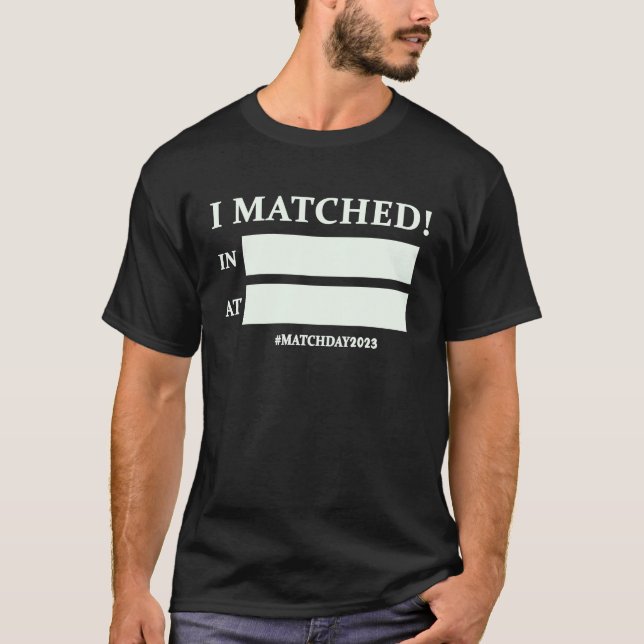 Match Day Future Doctor Physician Residency Custom T-Shirt (Front)