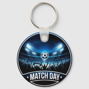 Match Day Soccer Night Stadium Lights Crowd Key Ring