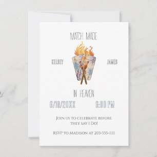 Match Made in Heaven BachelorX Party Invitation