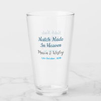 Match made in heaven blue black couple name date