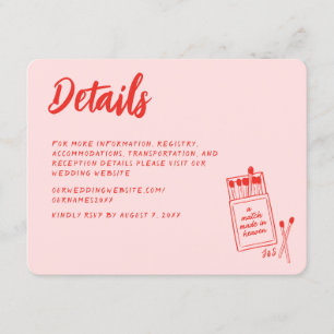 Match Made in Heaven Handwritten Enclosure Card