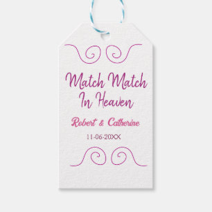 match made in heaven pink purple spanish border na gift tags