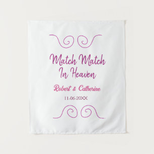 match made in heaven pink purple spanish border na tapestry