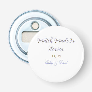 match made in heaven purple pastel golden name dat bottle opener
